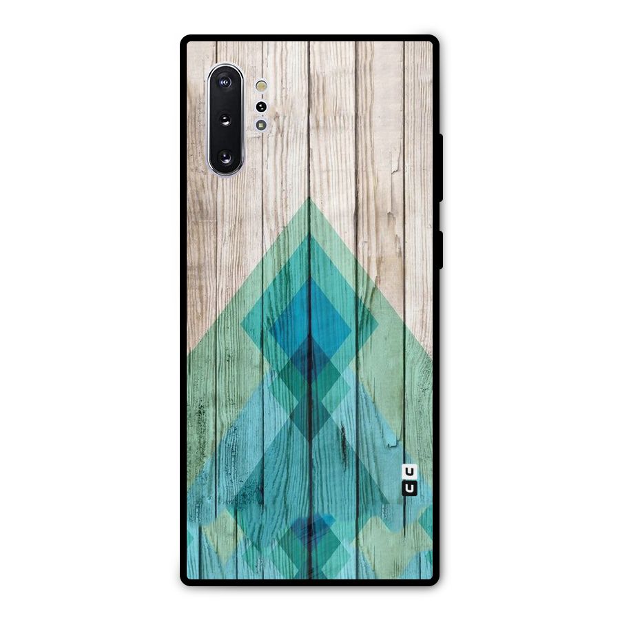 Abstract Green And Wood Metal Back Case for Galaxy Note 10 Plus