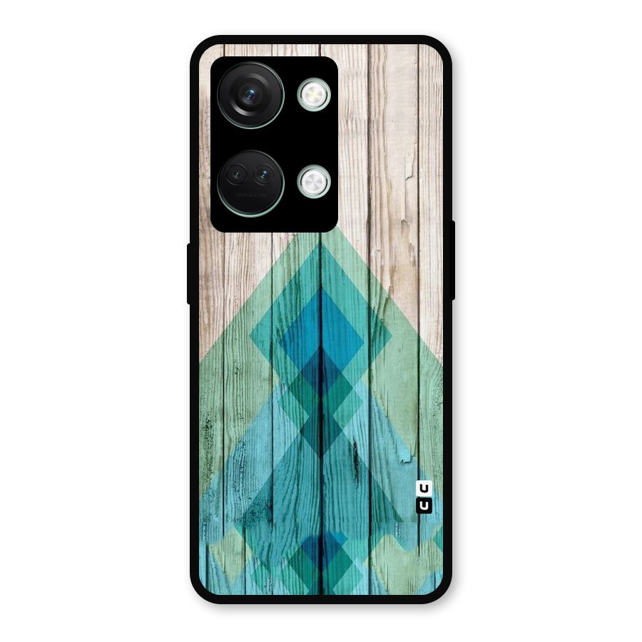 Abstract Green And Wood Metal Back Case for OnePlus Nord 3