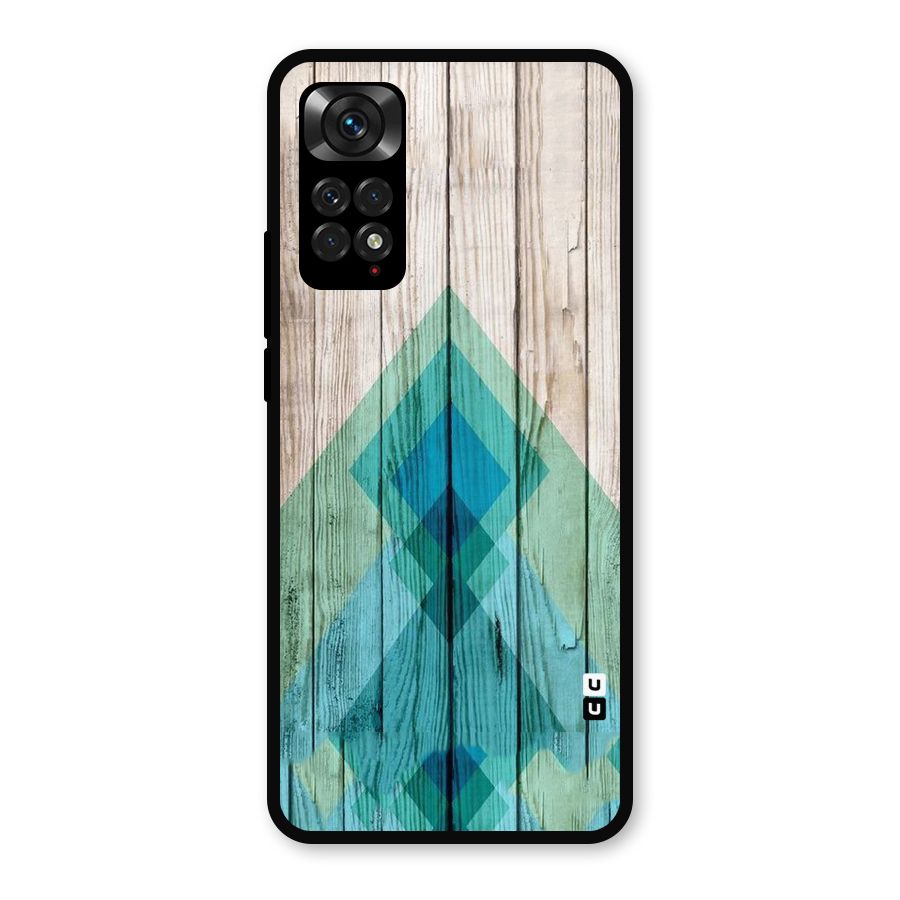 Abstract Green And Wood Metal Back Case for Redmi Note 11s