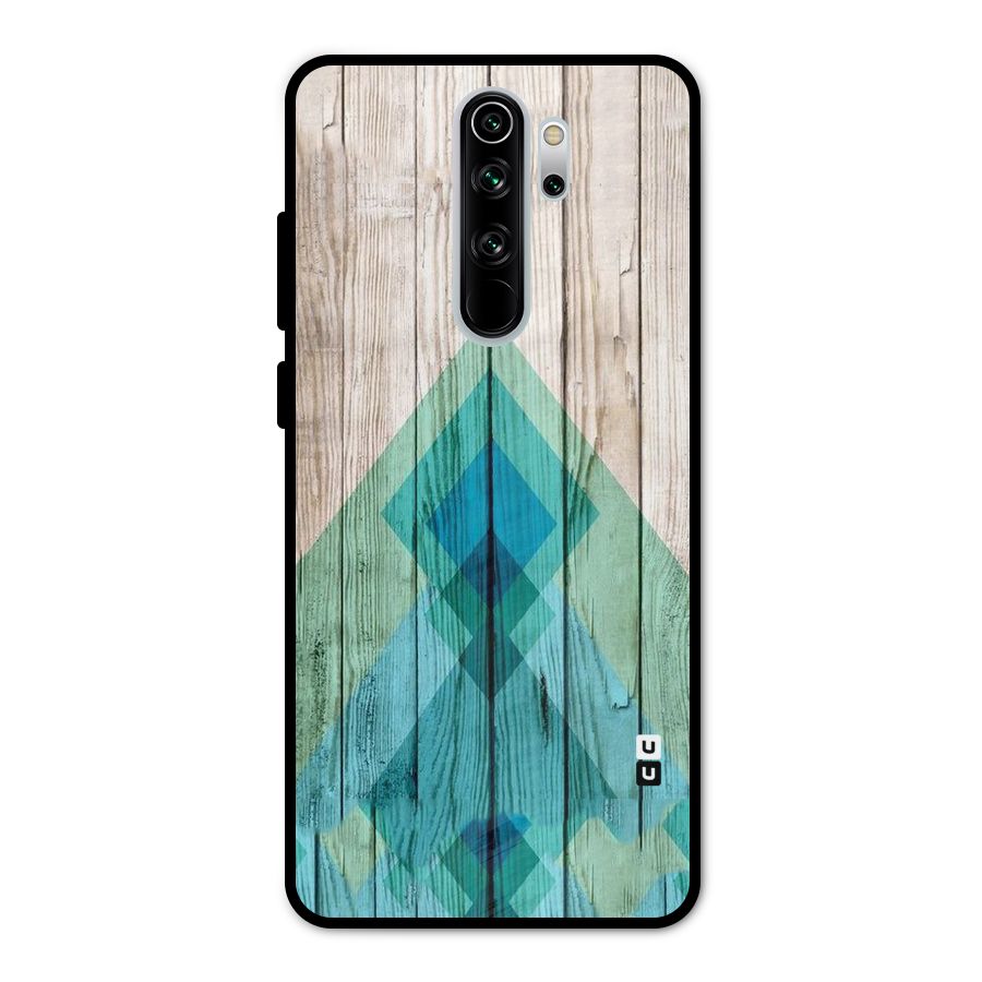 Abstract Green And Wood Metal Back Case for Redmi Note 8 Pro