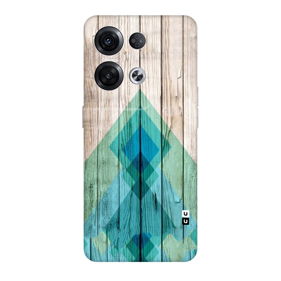 Abstract Green And Wood Original Polycarbonate Back Case for Oppo Reno8 Pro 5G