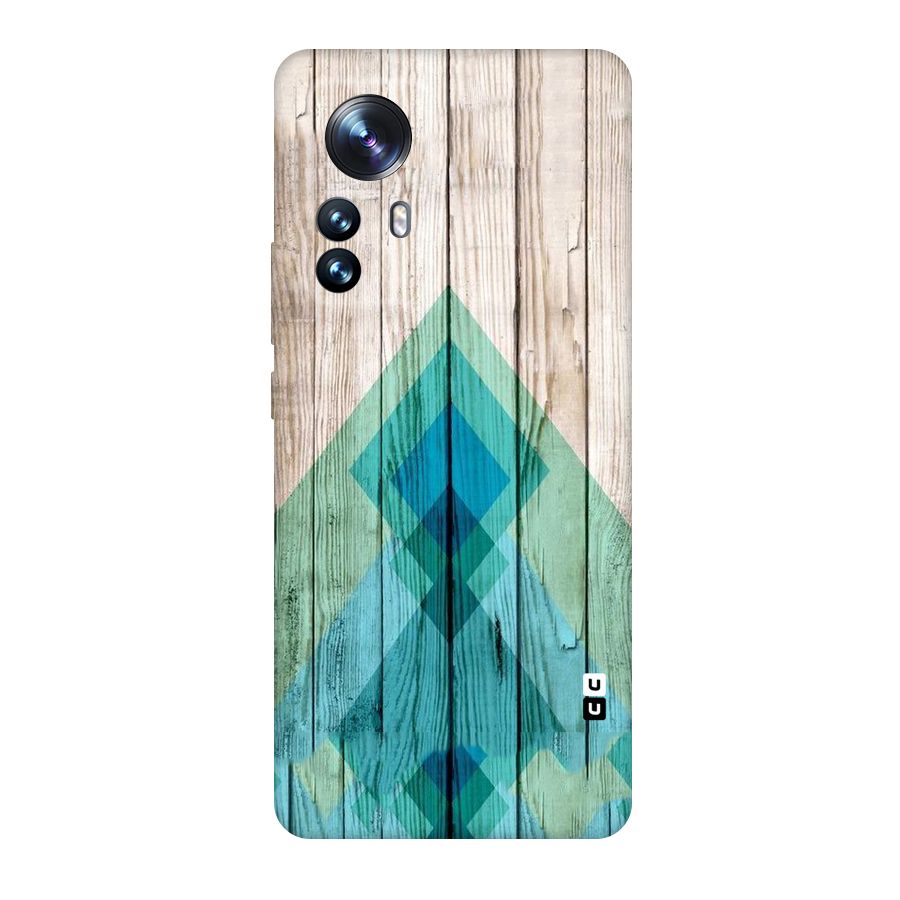 Abstract Green And Wood Original Polycarbonate Back Case for Xiaomi 12 Pro