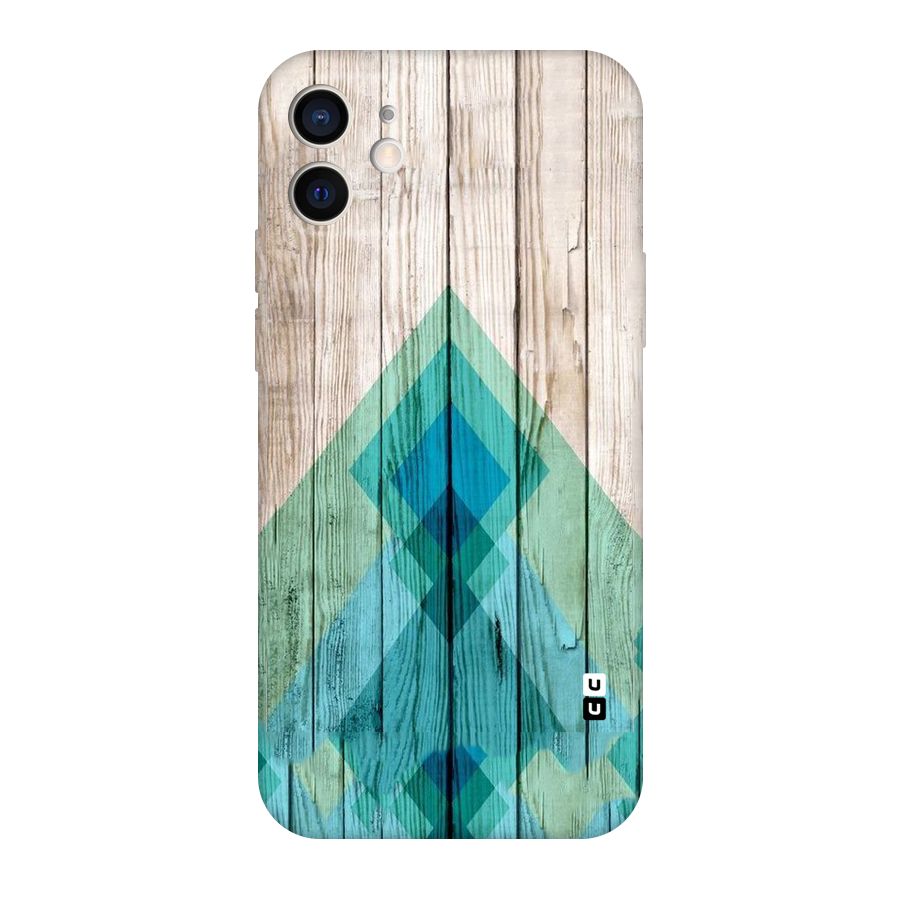 Abstract Green And Wood Original Polycarbonate Back Case for iPhone 12