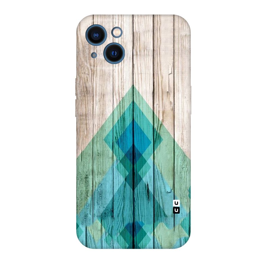 Abstract Green And Wood Original Polycarbonate Back Case for iPhone 13