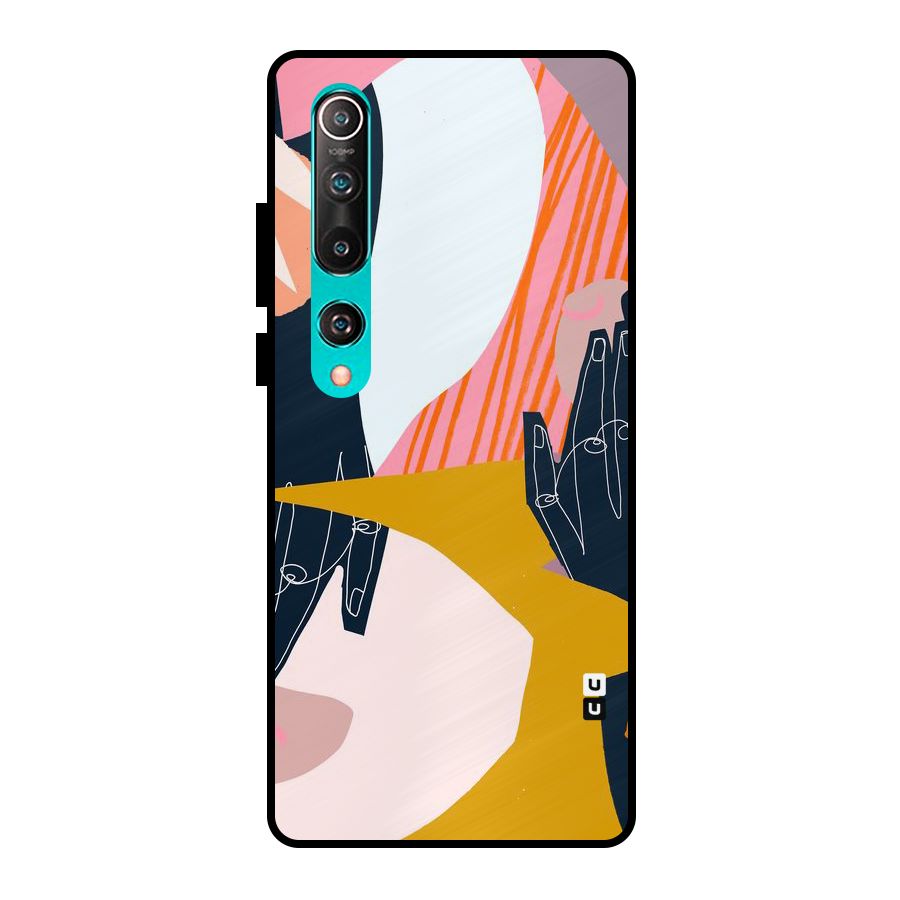 Abstract Hands Metal Back Case for Mi 10