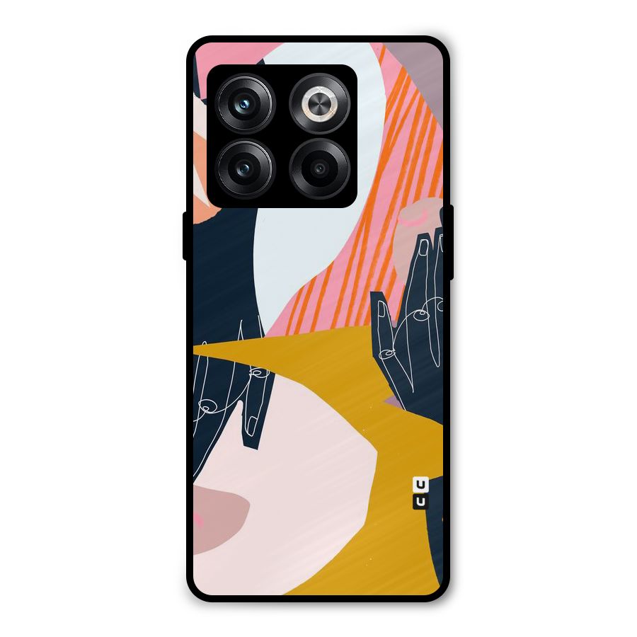 Abstract Hands Metal Back Case for OnePlus 10T