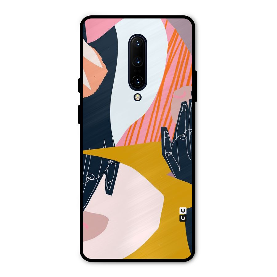 Abstract Hands Metal Back Case for OnePlus 7 Pro