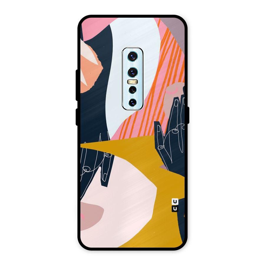 Abstract Hands Metal Back Case for Vivo V17 Pro
