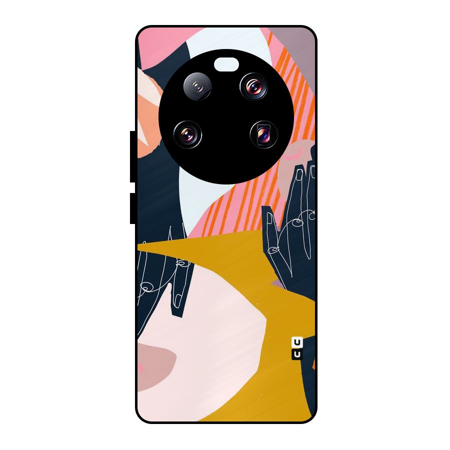 Abstract Hands Metal Back Case for Xiaomi 13 Ultra