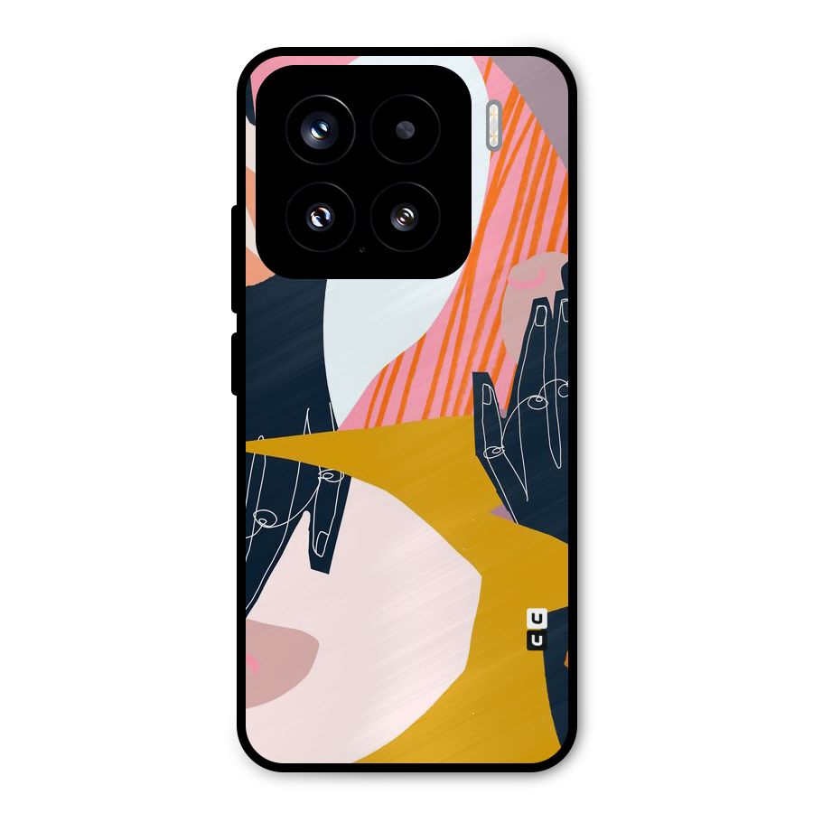 Abstract Hands Metal Back Case for Xiaomi 15