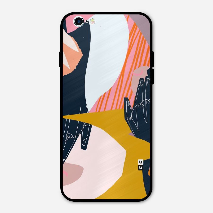 Abstract Hands Metal Back Case for iPhone 6 6s