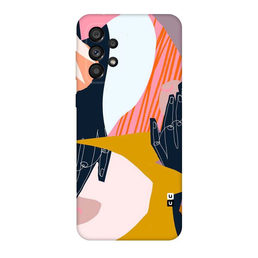 Abstract Hands Original Polycarbonate Back Case for Galaxy A73 5G