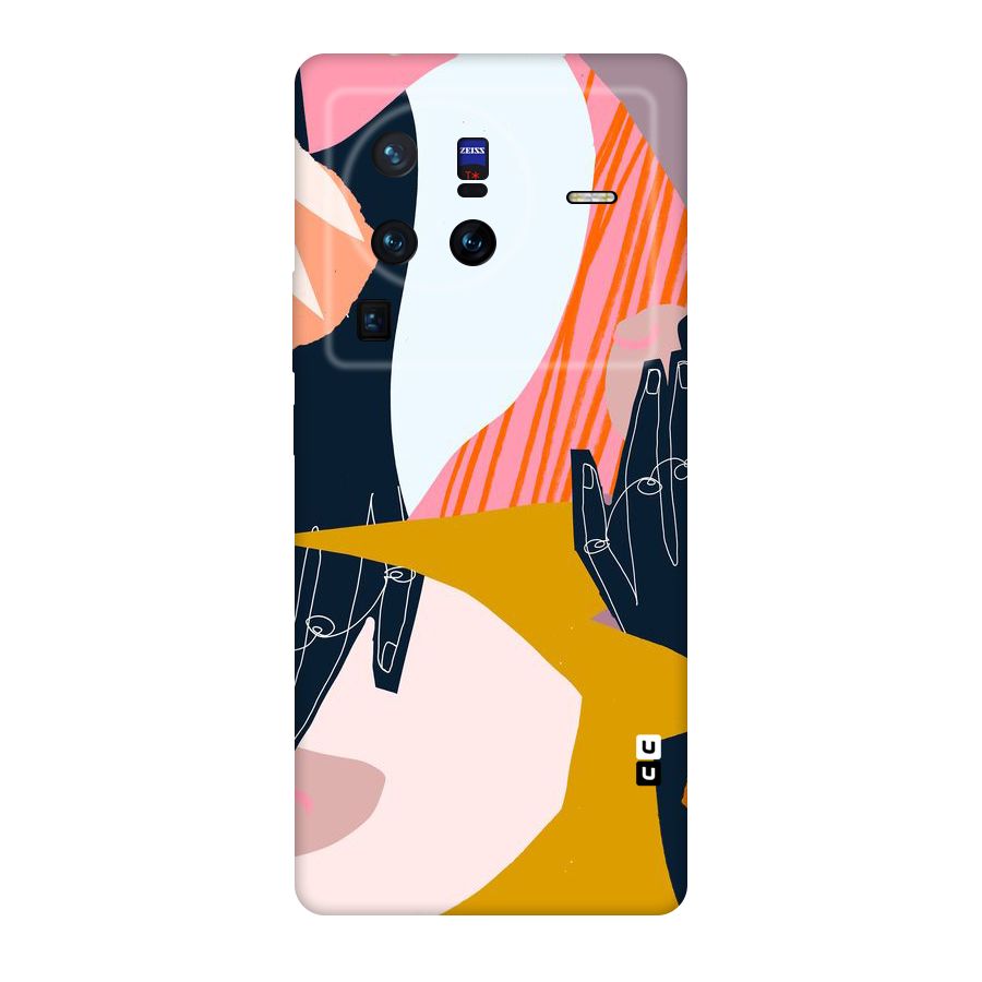 Abstract Hands Original Polycarbonate Back Case for Vivo X80