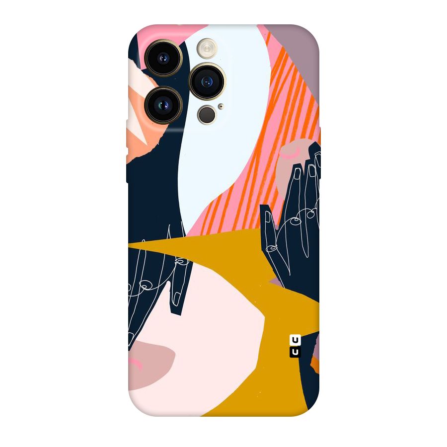 Abstract Hands Original Polycarbonate Back Case for iPhone 14 Pro Max