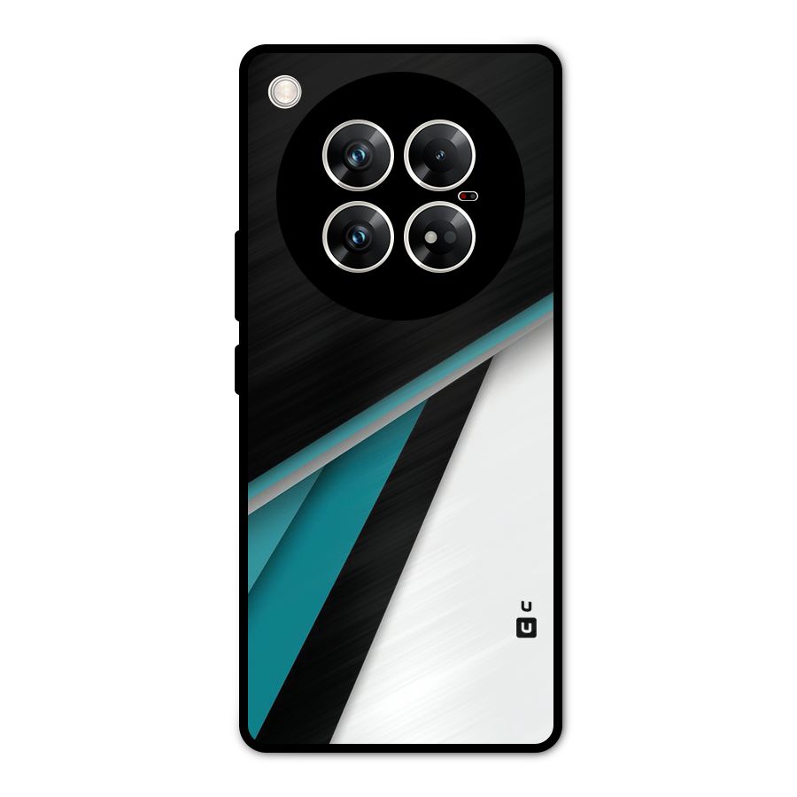 Abstract Lines Of Blue Metal Back Case for Infinix Zero 40 5G