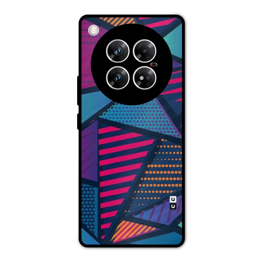 Abstract Lines Polka Metal Back Case for Infinix Zero 40 5G