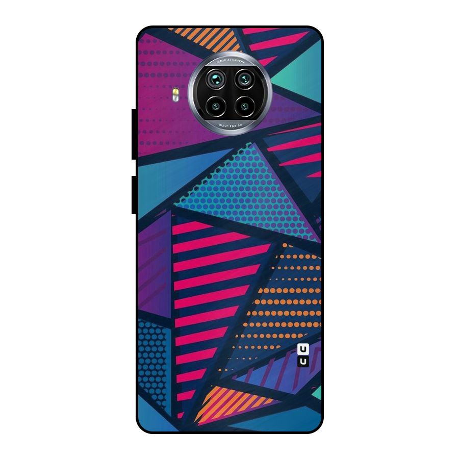 Abstract Lines Polka Metal Back Case for Mi 10i