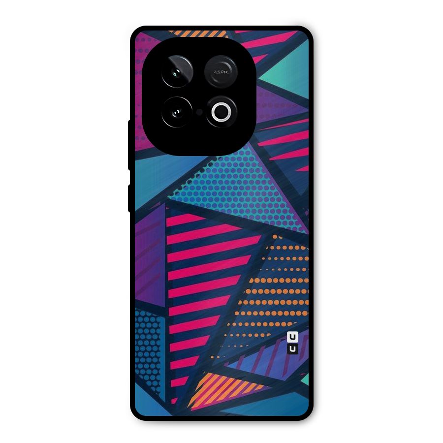 Abstract Lines Polka Metal Back Case for iQOO Neo 10