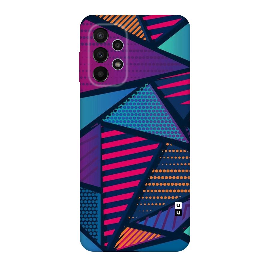 Abstract Lines Polka Original Polycarbonate Back Case for Galaxy A23