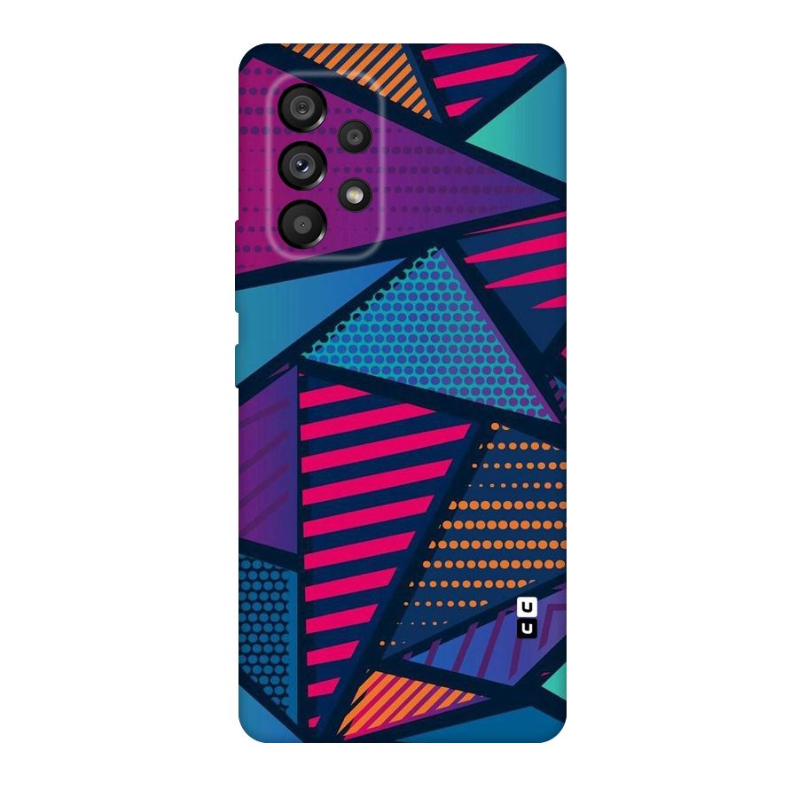 Abstract Lines Polka Original Polycarbonate Back Case for Galaxy A53 5G