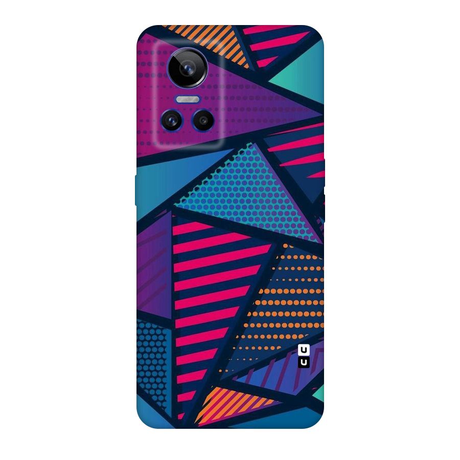Abstract Lines Polka Original Polycarbonate Back Case for Realme GT Neo 3