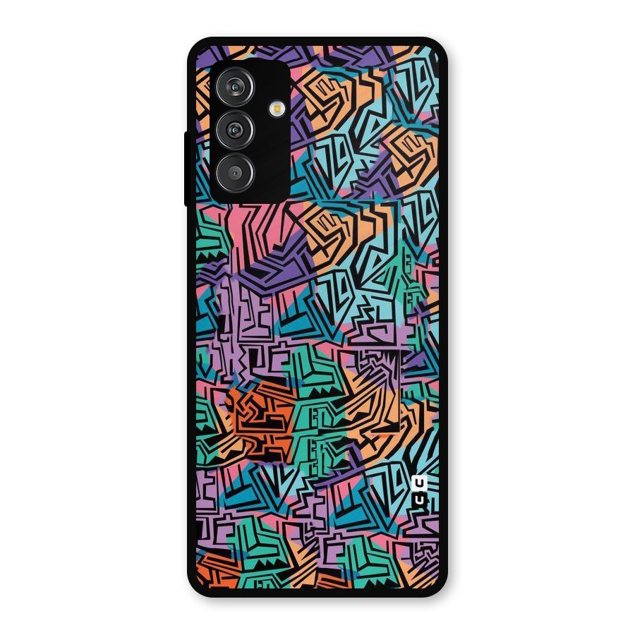 Abstract Lining Colors Metal Back Case for Galaxy F13