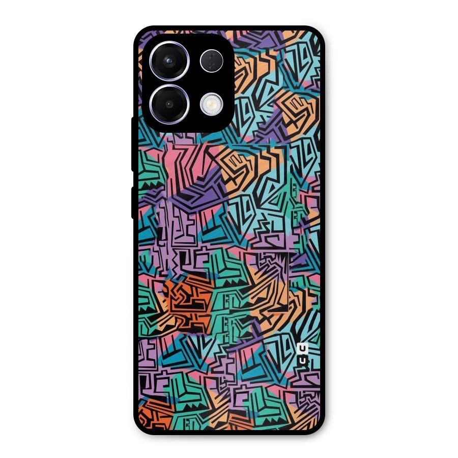 Abstract Lining Colors Metal Back Case for Oppo K13