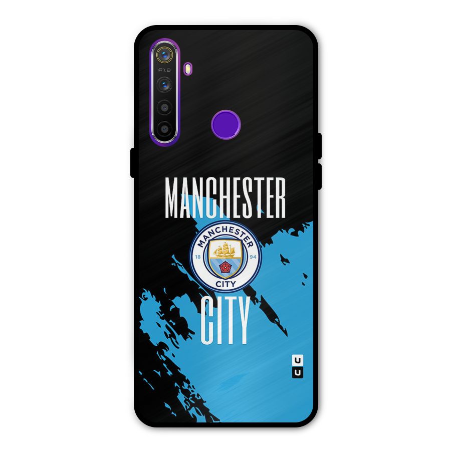 Abstract Manchester Glass Back Case for Realme 5s