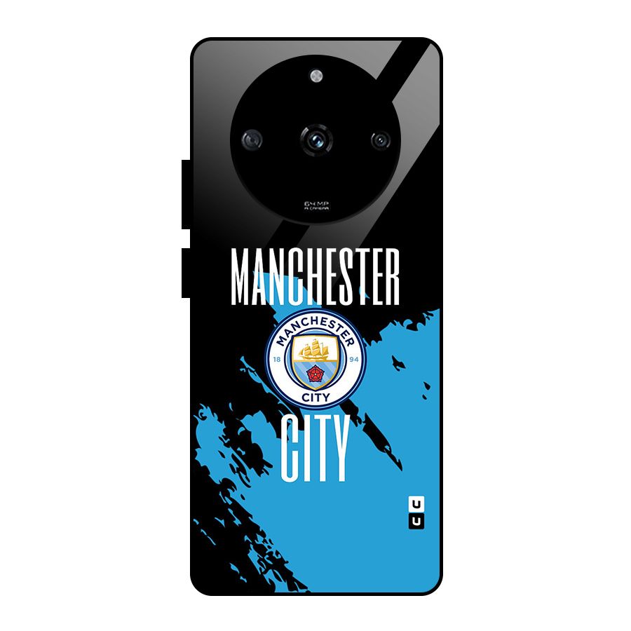 Abstract Manchester Glass Back Case for Realme Narzo 60 5G