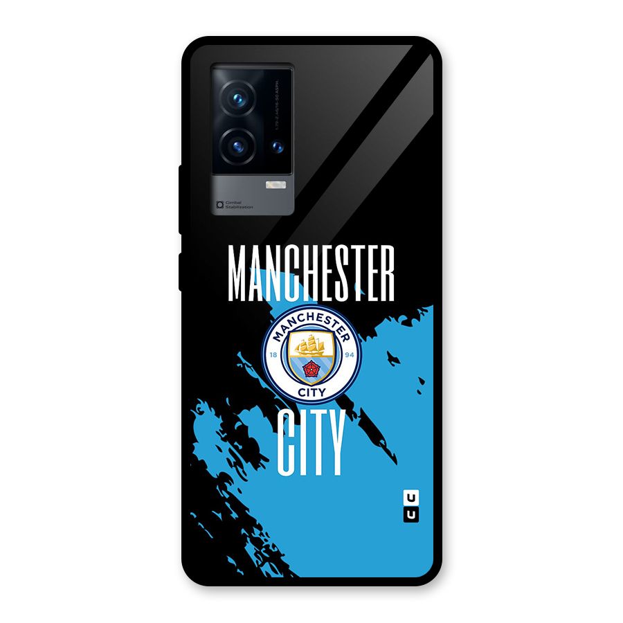 Abstract Manchester Glass Back Case for iQOO 9 5G