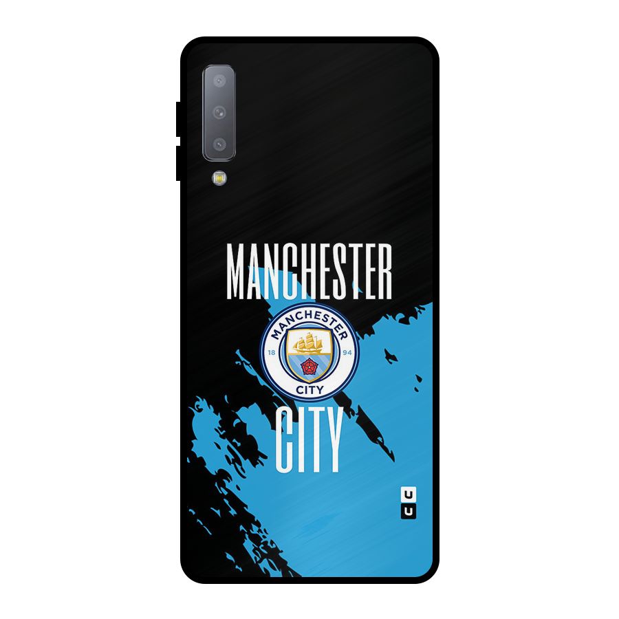 Abstract Manchester Metal Back Case for Galaxy A7 (2018)