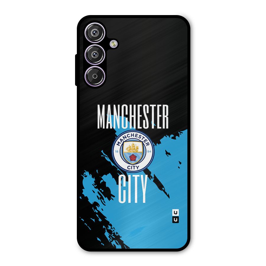 Abstract Manchester Metal Back Case for Galaxy M15
