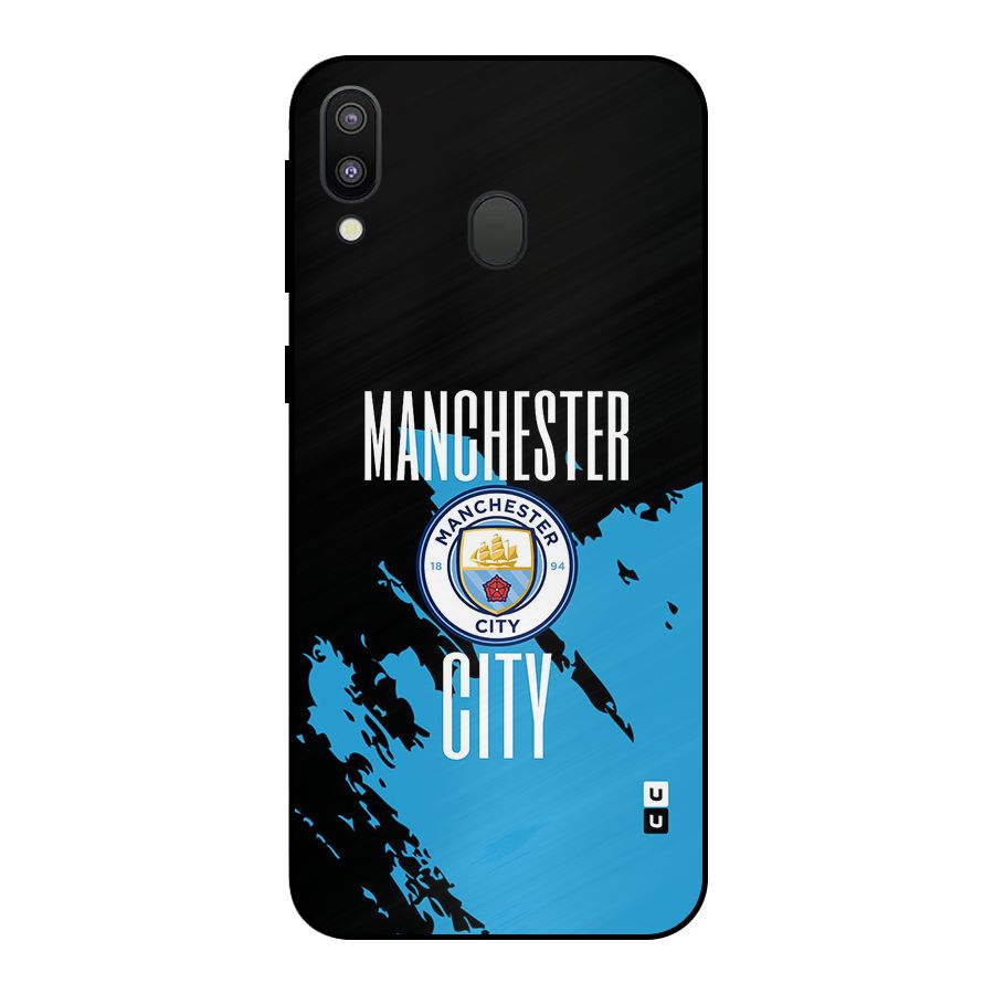 Abstract Manchester Metal Back Case for Galaxy M20