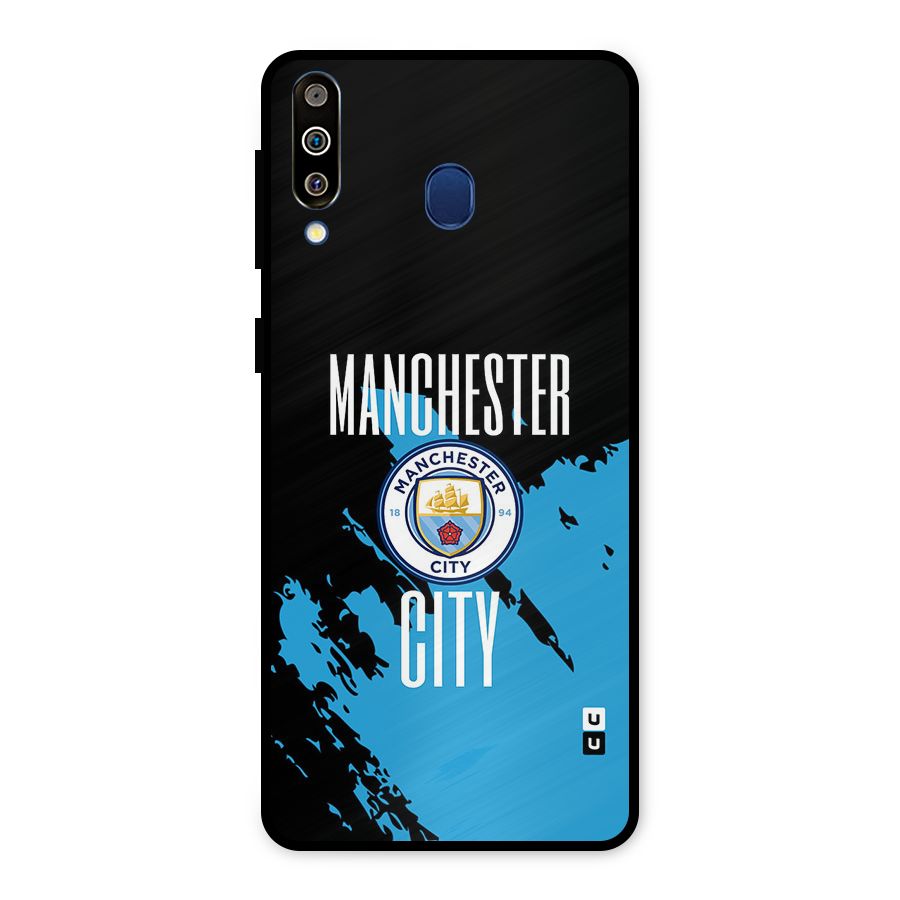 Abstract Manchester Metal Back Case for Galaxy M30