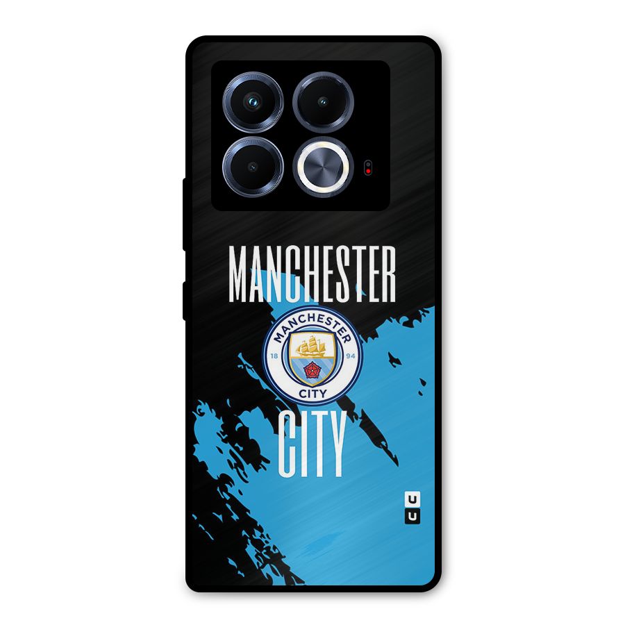 Abstract Manchester Metal Back Case for Infinix Note 40 5G