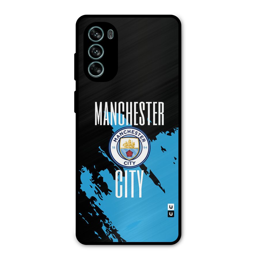 Abstract Manchester Metal Back Case for Moto G62