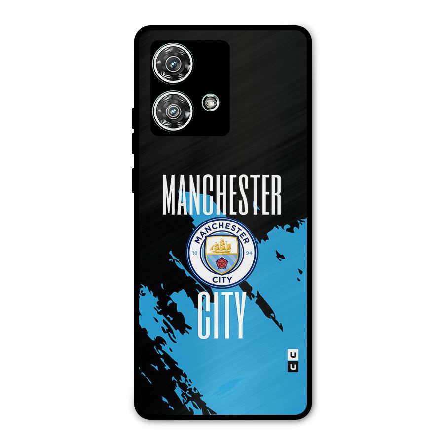 Abstract Manchester Metal Back Case for Motorola Edge 40 Neo