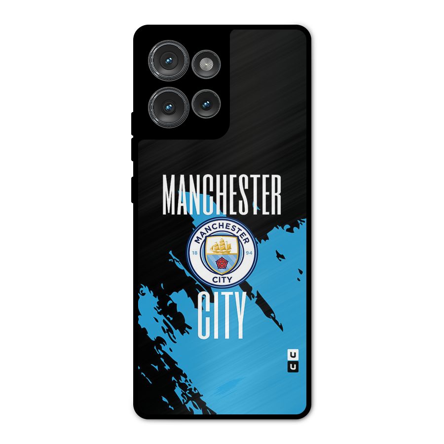 Abstract Manchester Metal Back Case for Motorola Edge 50