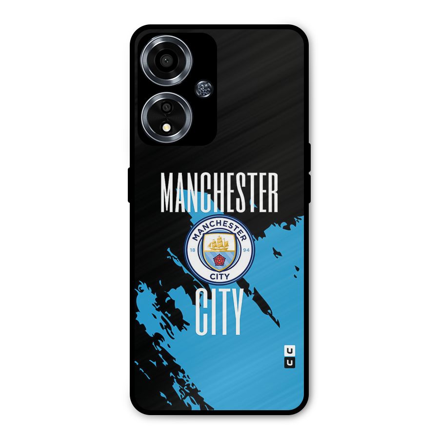 Abstract Manchester Metal Back Case for Oppo A59