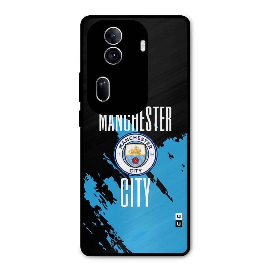 Abstract Manchester Metal Back Case for Oppo Reno11 Pro 5G
