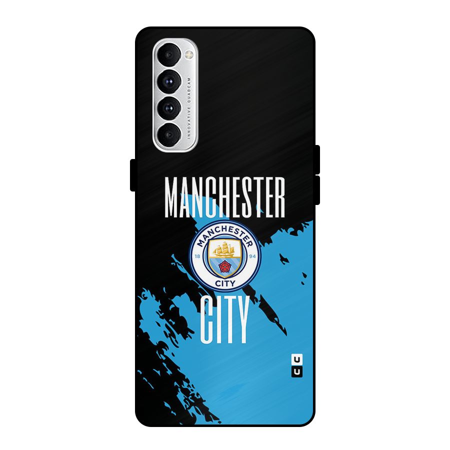 Abstract Manchester Metal Back Case for Oppo Reno4 Pro