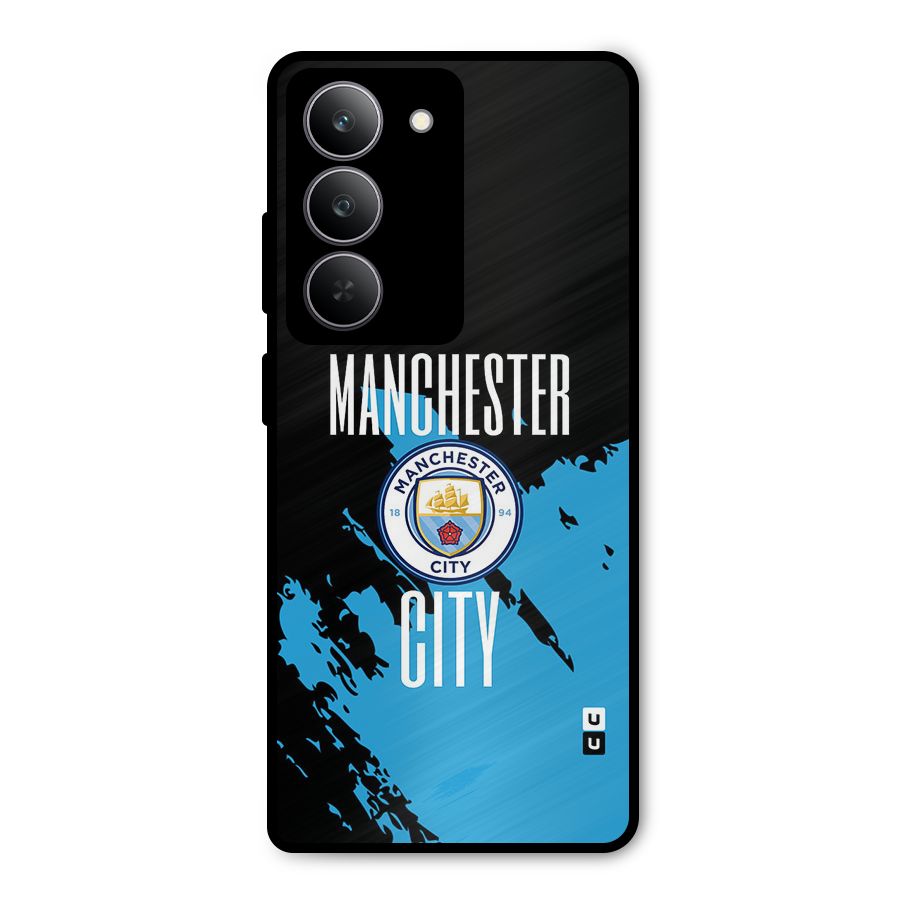 Abstract Manchester Metal Back Case for Realme 14x