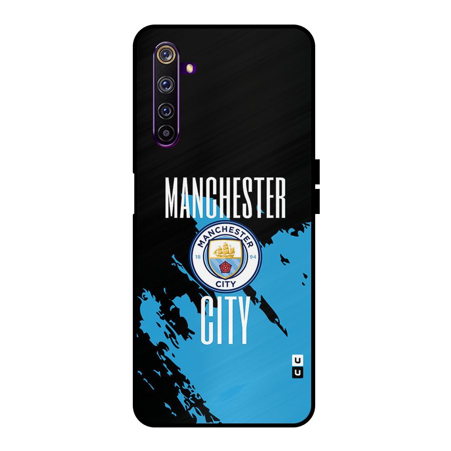 Abstract Manchester Metal Back Case for Realme 6 Pro