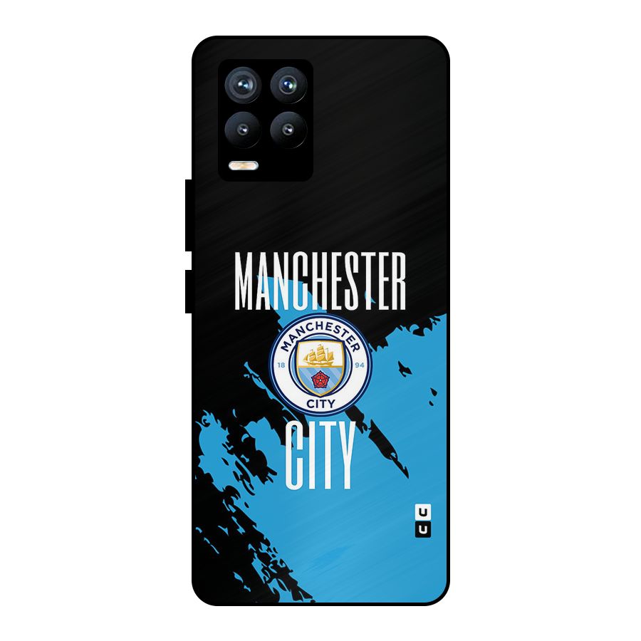 Abstract Manchester Metal Back Case for Realme 8 Pro