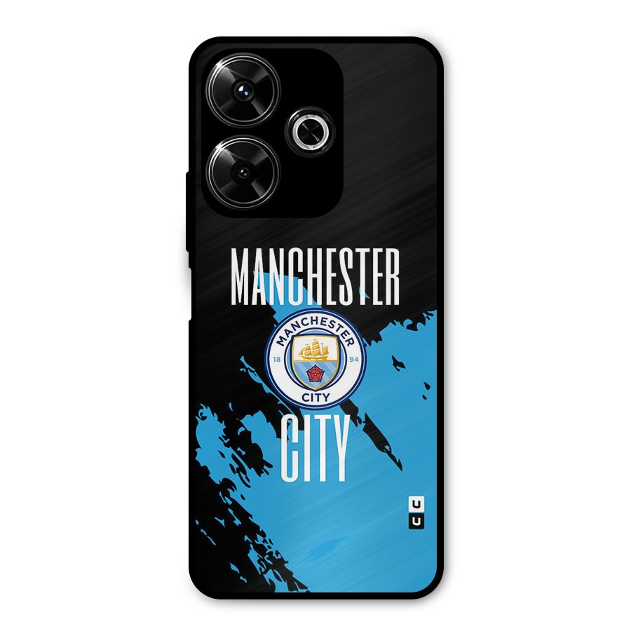 Abstract Manchester Metal Back Case for Redmi 13 5G