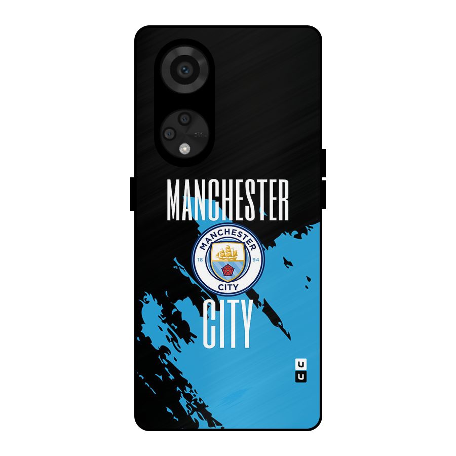 Abstract Manchester Metal Back Case for Reno8 T 5G