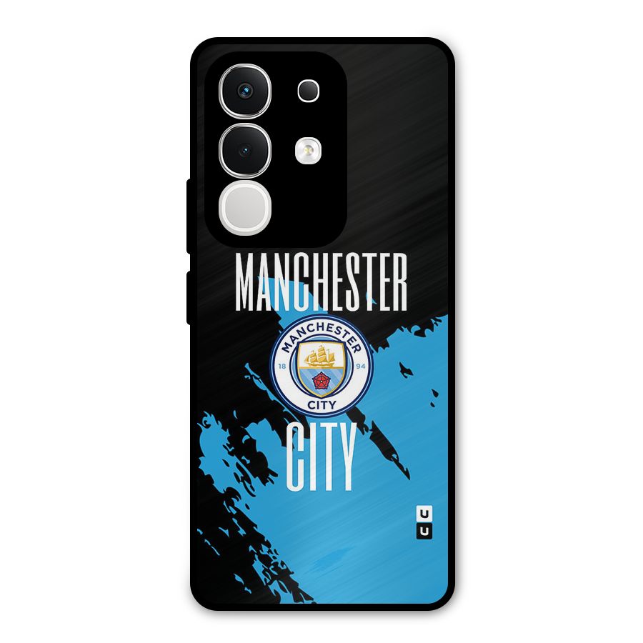Abstract Manchester Metal Back Case for Vivo T4x