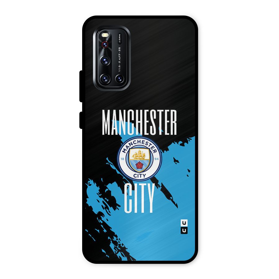 Abstract Manchester Metal Back Case for Vivo V19