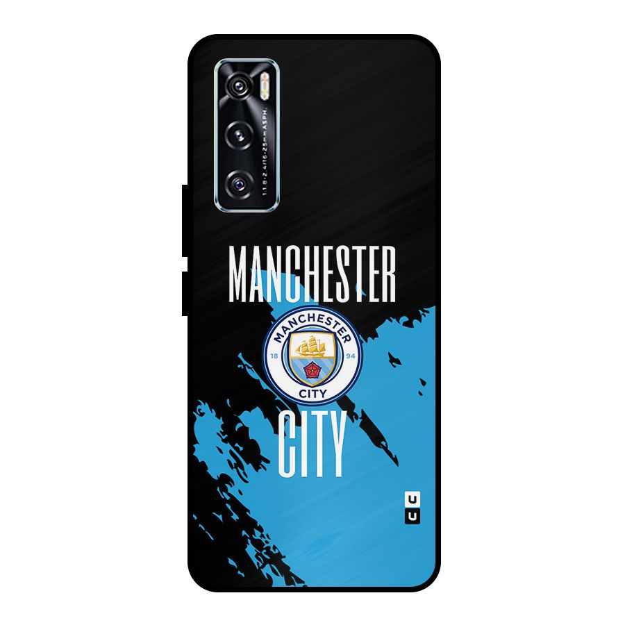 Abstract Manchester Metal Back Case for Vivo V20 SE