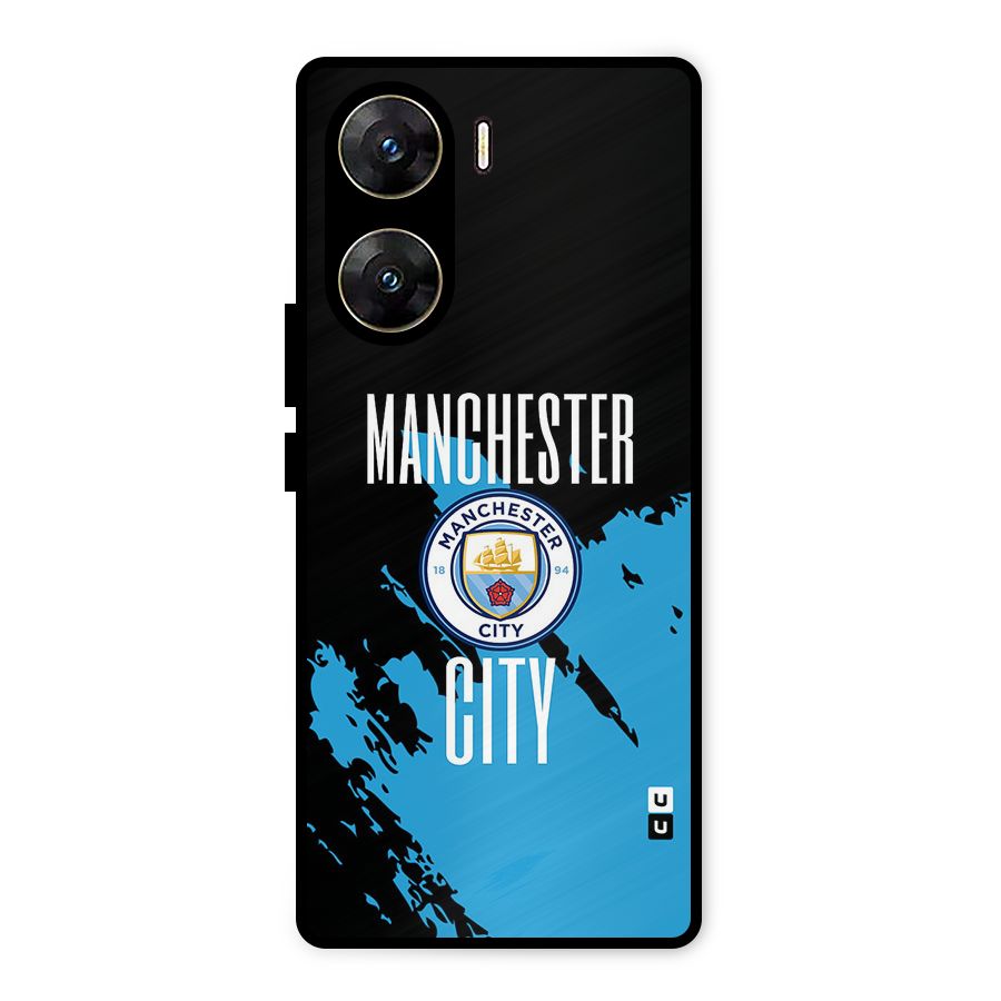 Abstract Manchester Metal Back Case for Vivo V29e